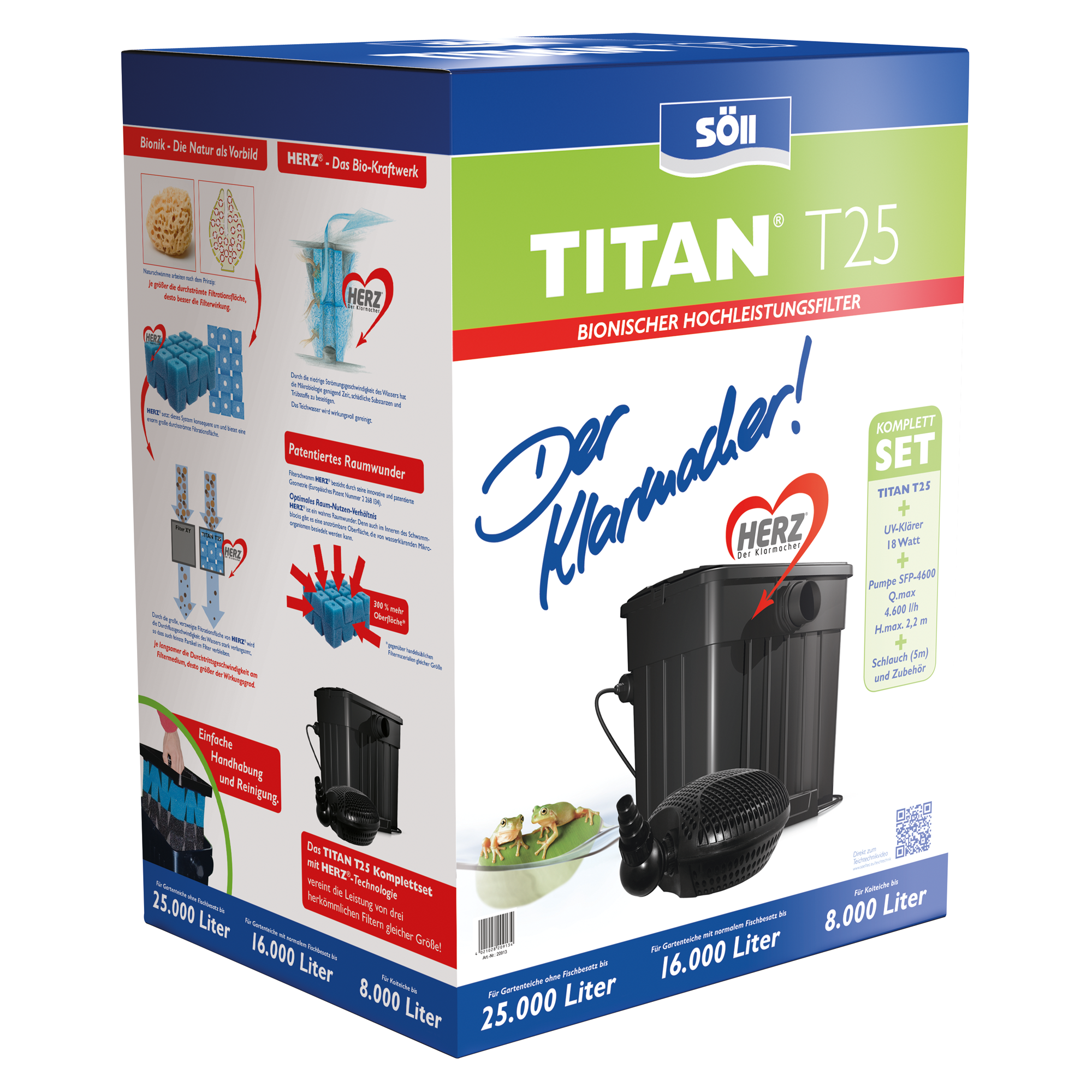 Filterset 'Titan T25' inkl. Pumpe und UVC + product picture