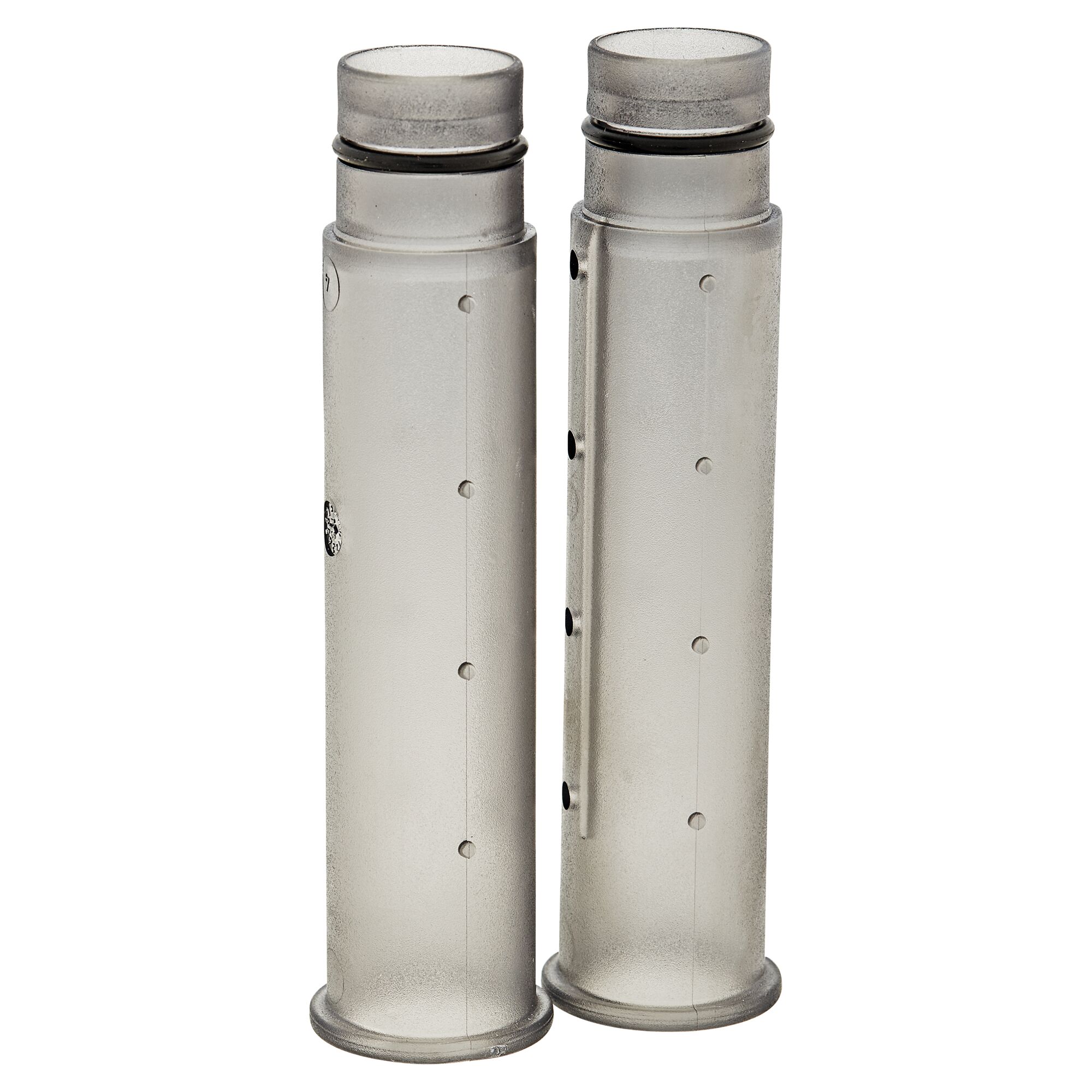 Zwei durchsichtige Verlängerungsrohre