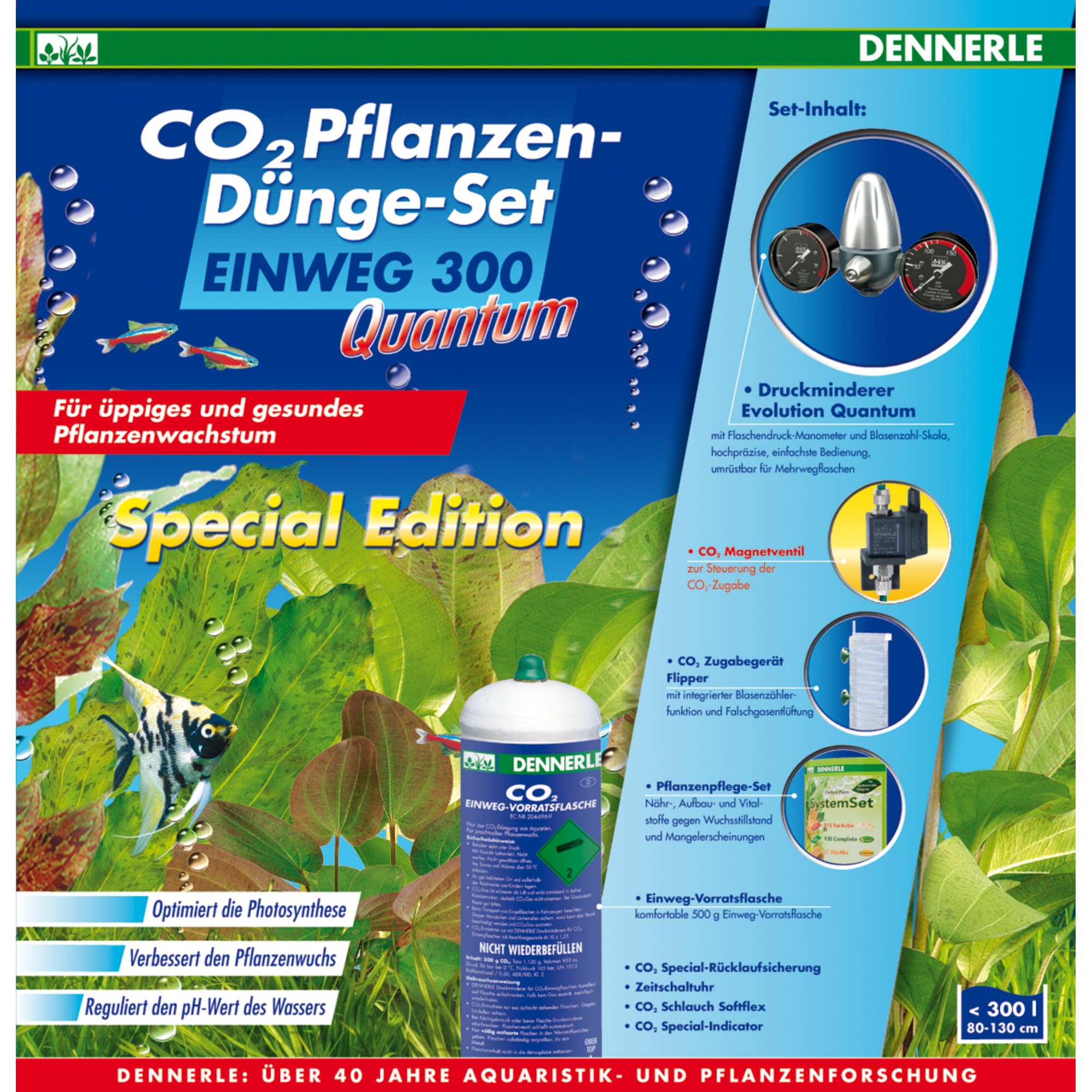 CO2 Einweg Quantum 300 Special Dennerle + product picture