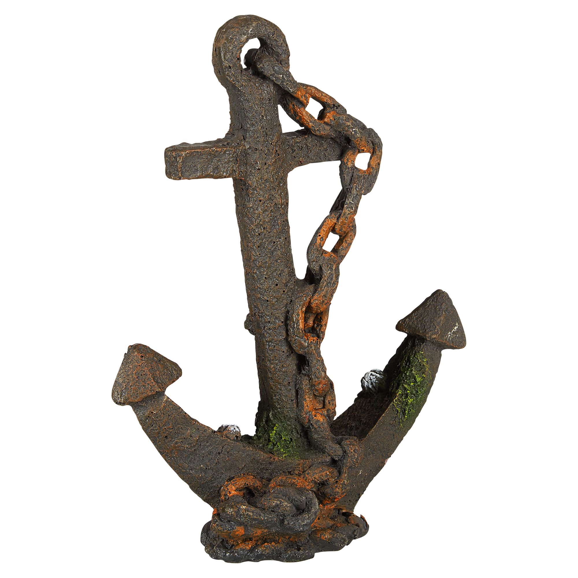 Versunkener Deko-Anker mit Kette