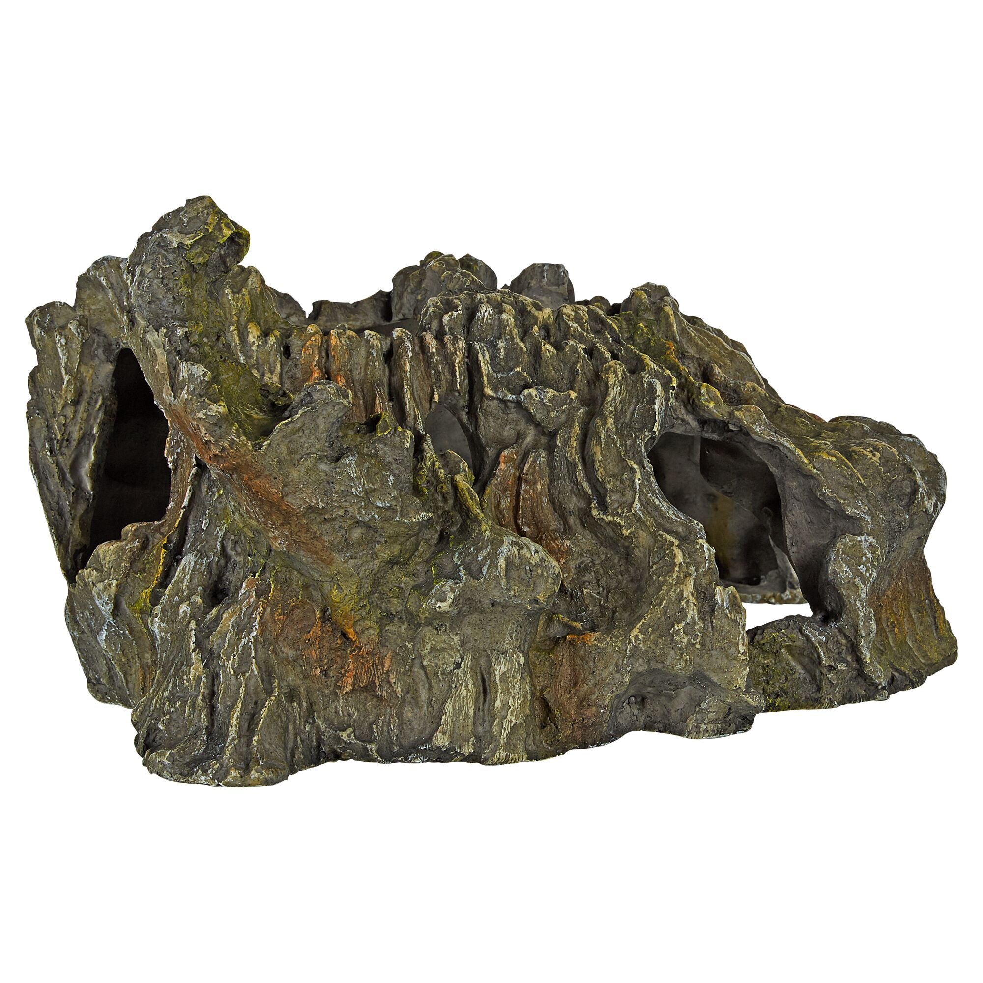 Graue Steingrotte aus Polyresin