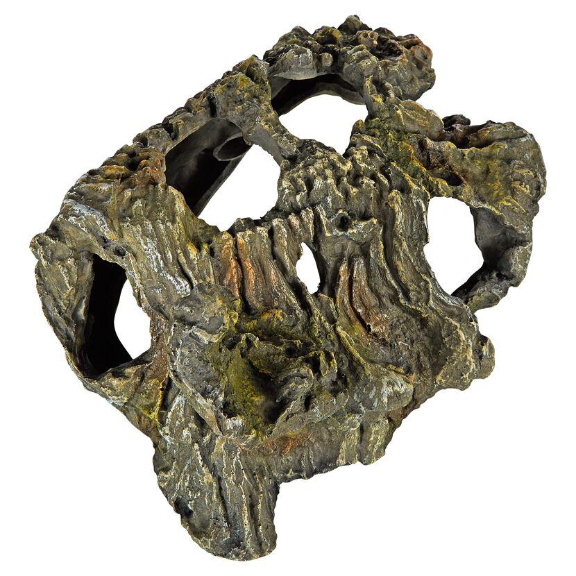 Graue Steingrotte aus Polyresin