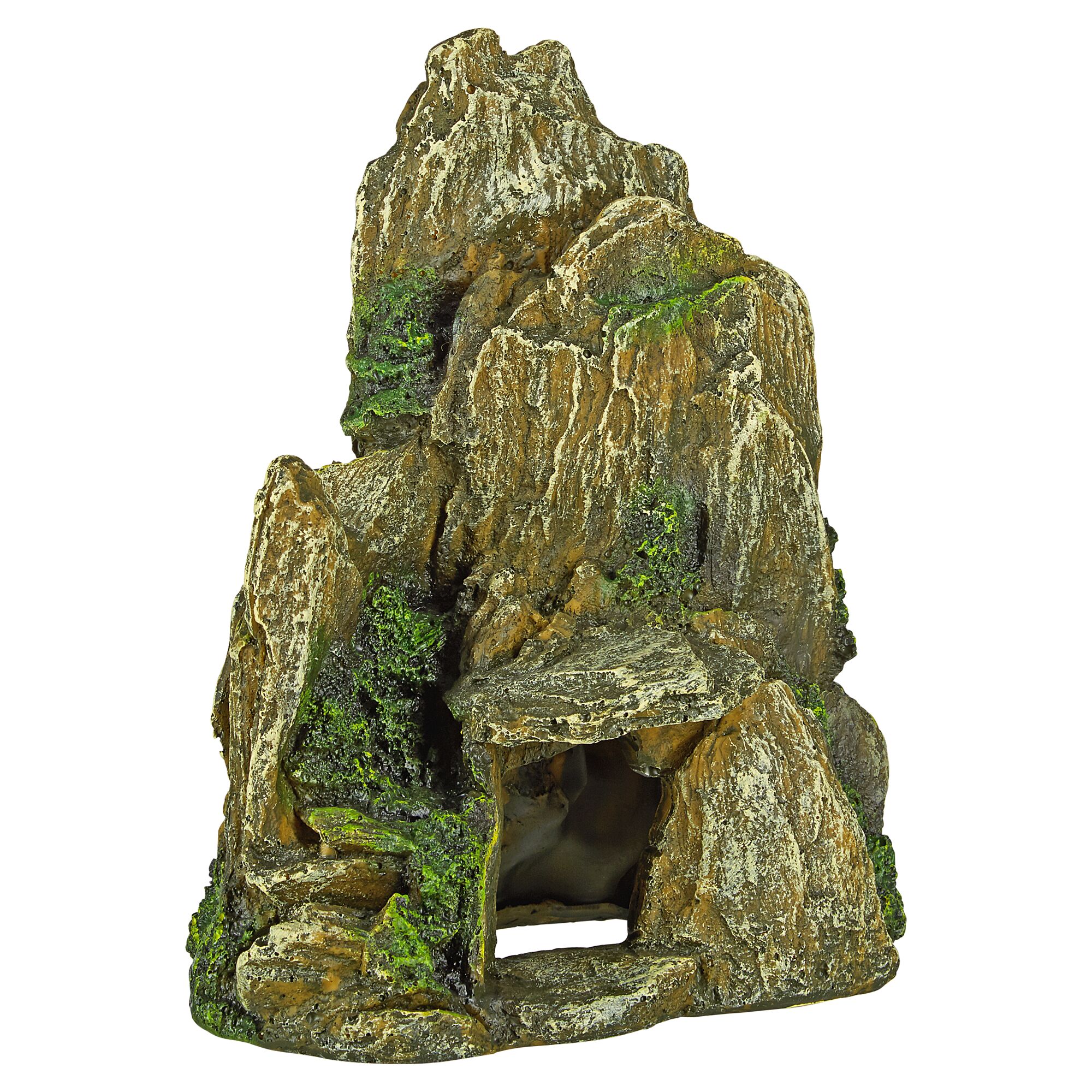 Dekorativer Fels mit Höhle für Aquarien