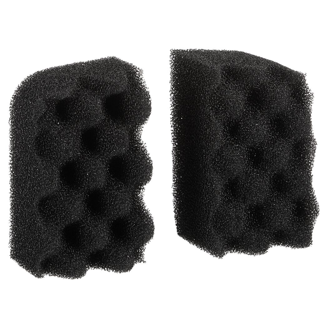 Zwei schwarze Filterschwämme Fluval für 306/406