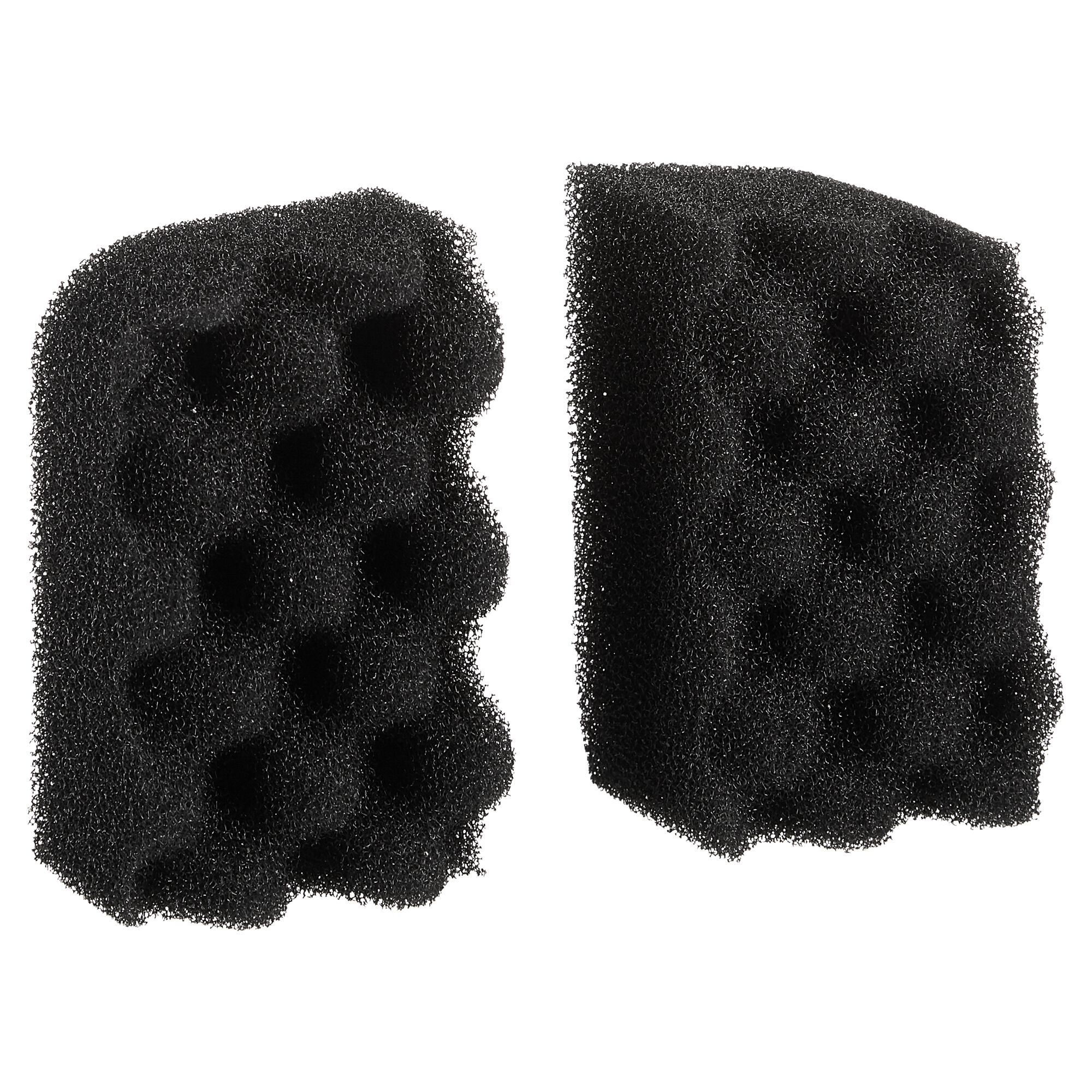 Zwei schwarze Filterschwämme Fluval für 306/406