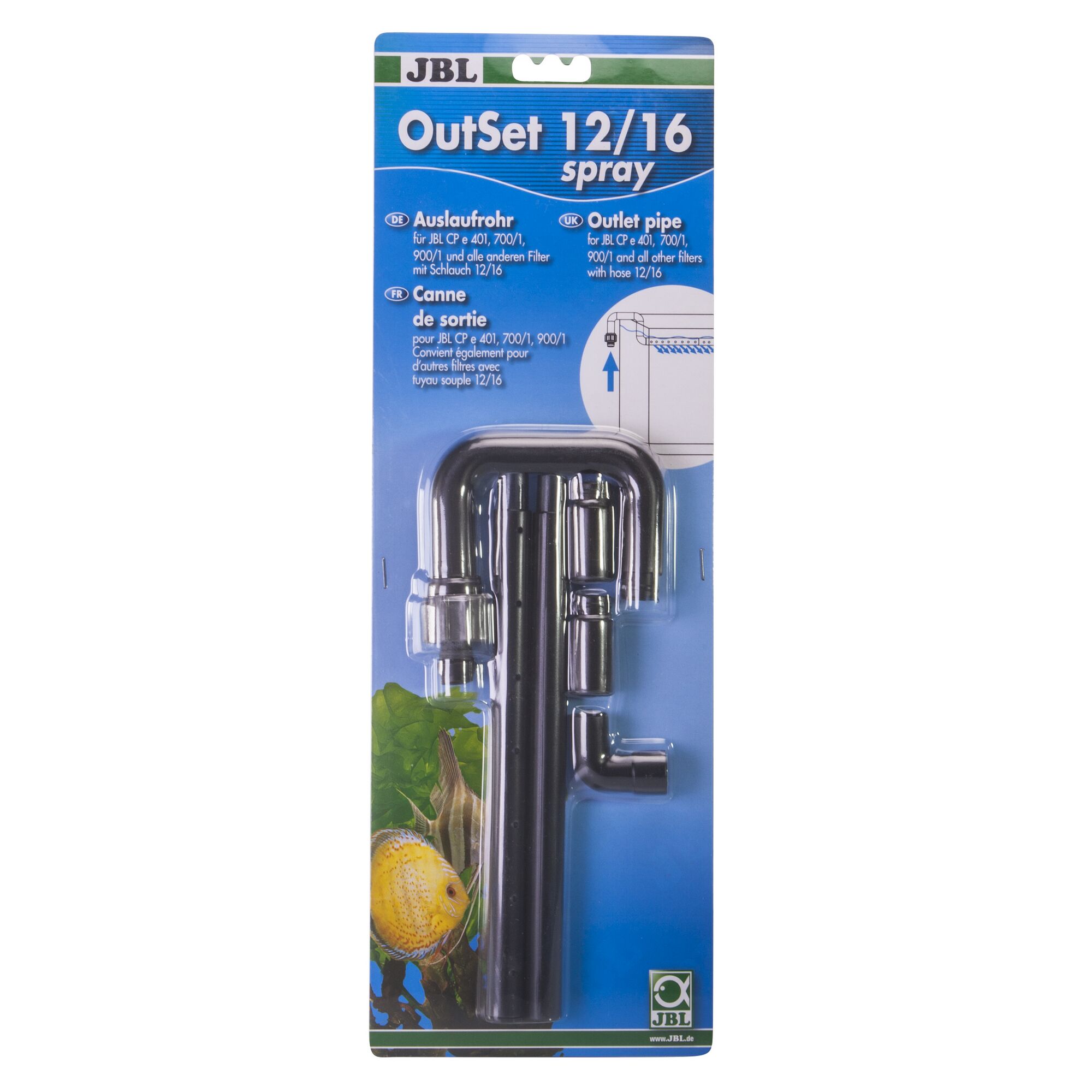 JBL OutSet 12/16 Spray für Aquarienfilter