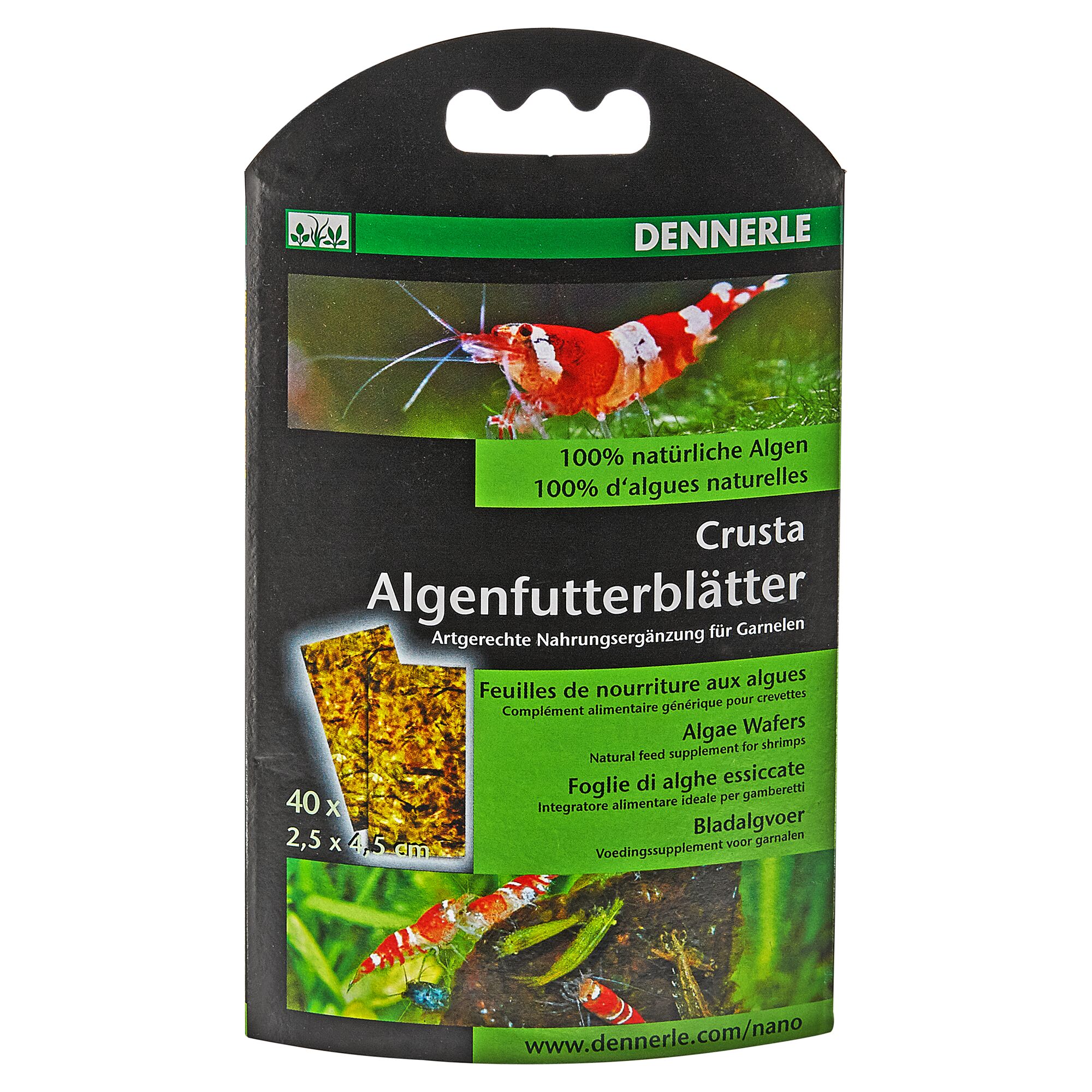 Dennerle Crusta Algenfutterblätter für Garnelen