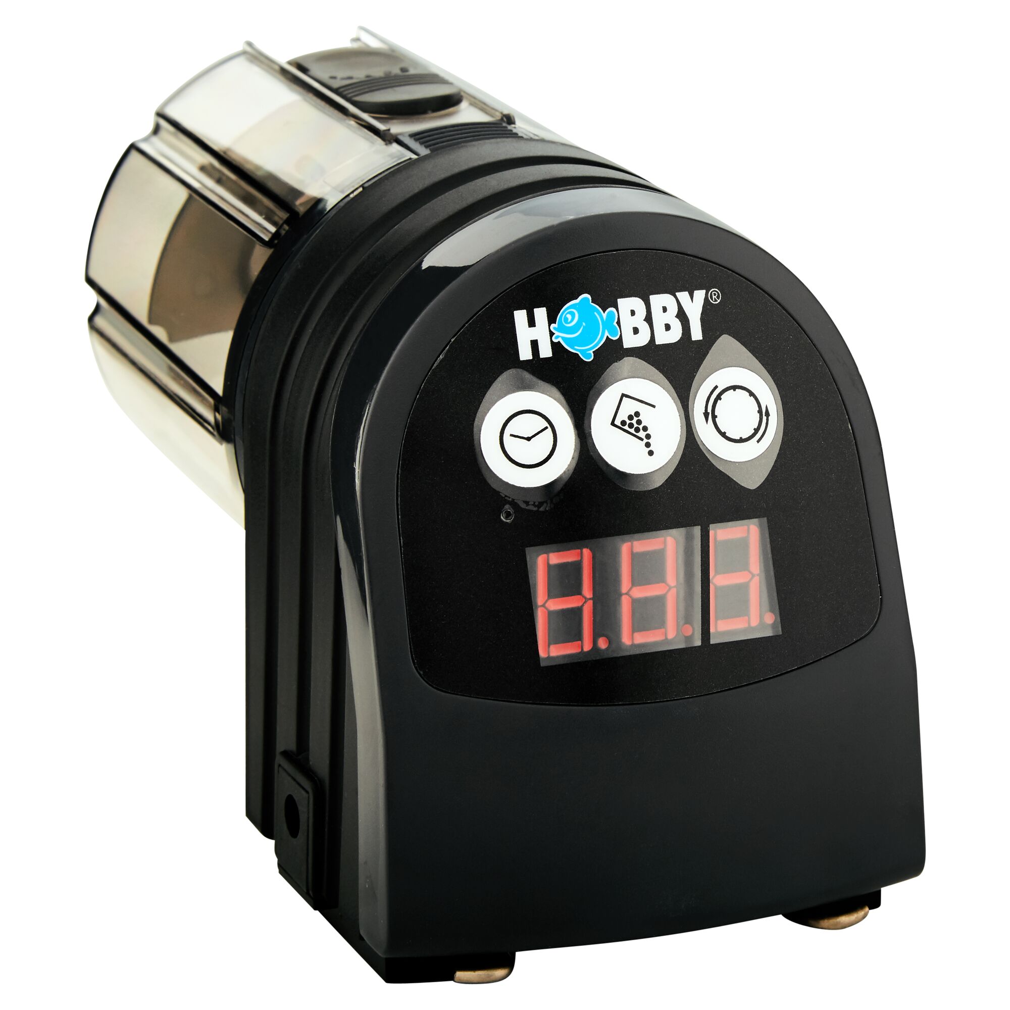 Schwarzer Futterautomat Hobby Steward Rondo