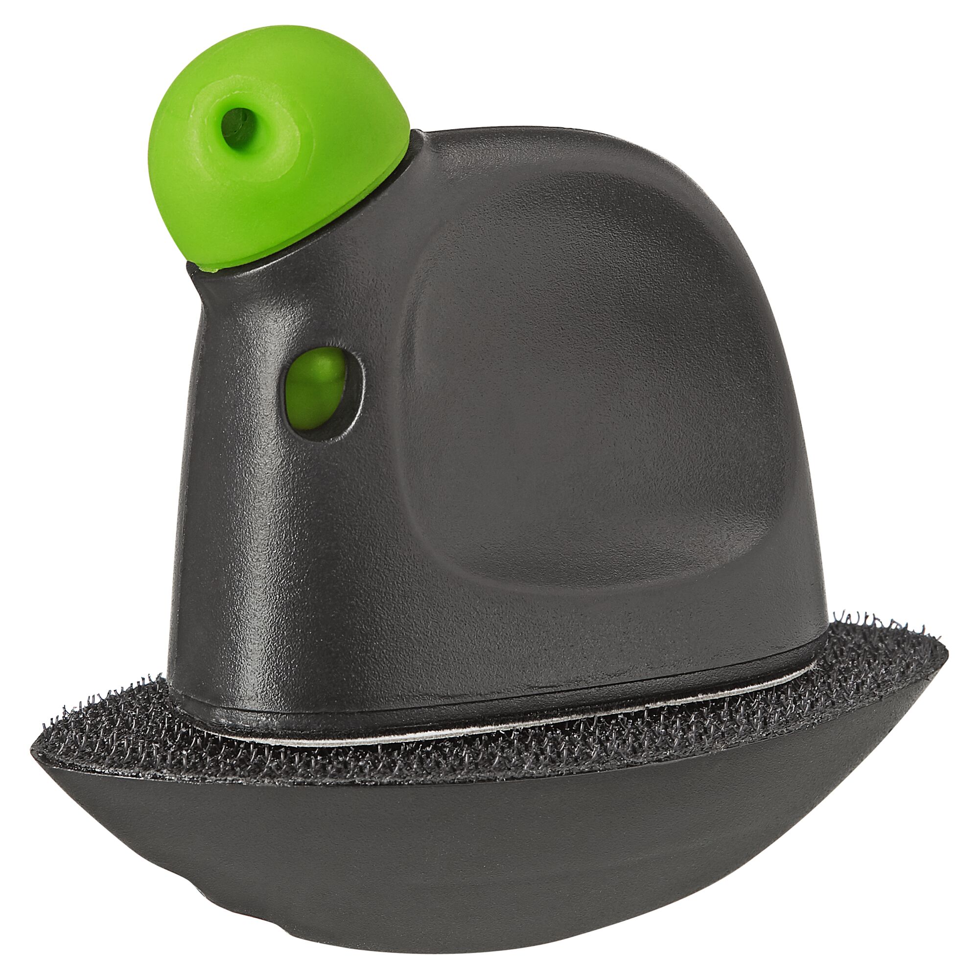 Schwarzer Algenmagnet-Reiniger mit grünem Griff