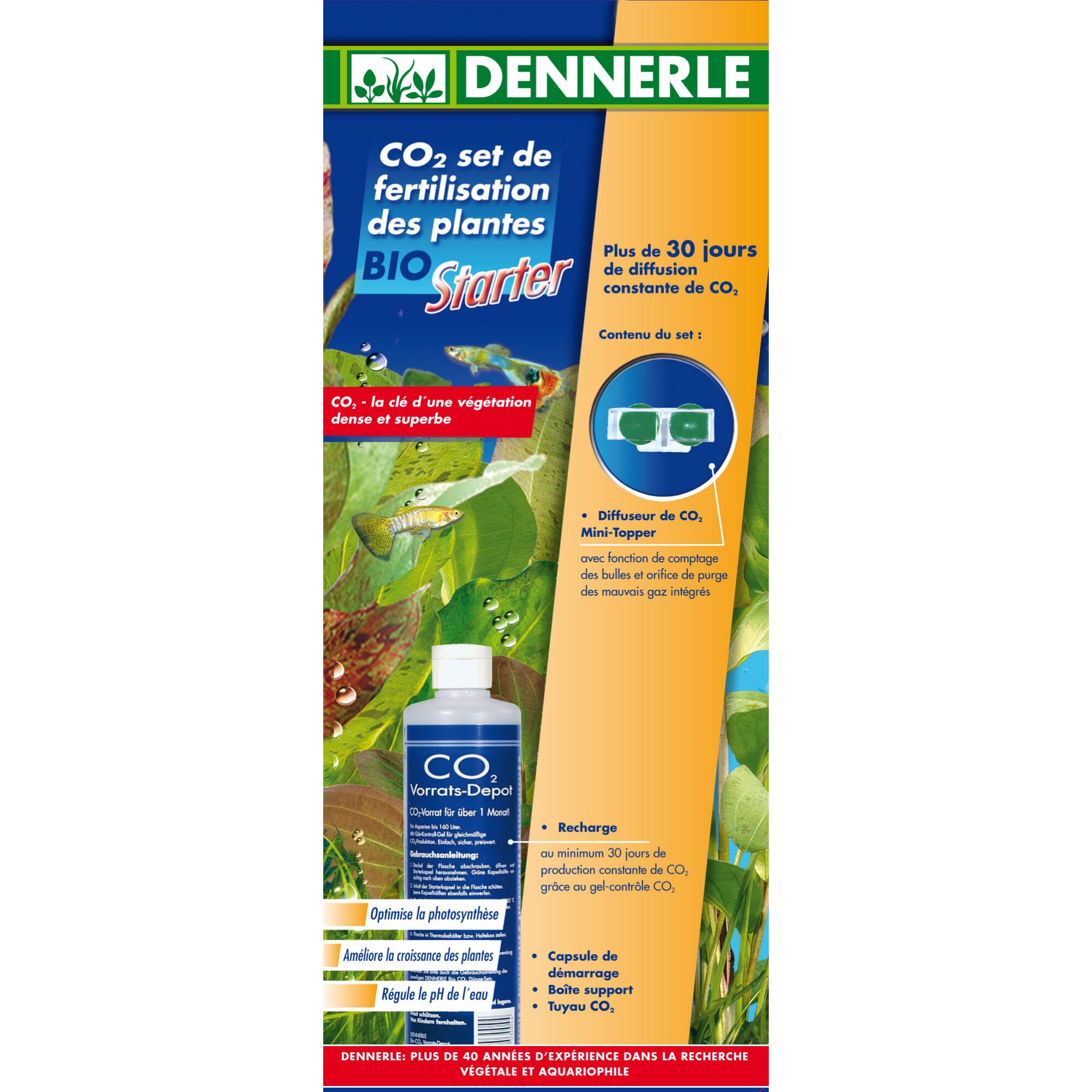 Dennerle CO2 Bio Starter Set für Aquarienpflanzen