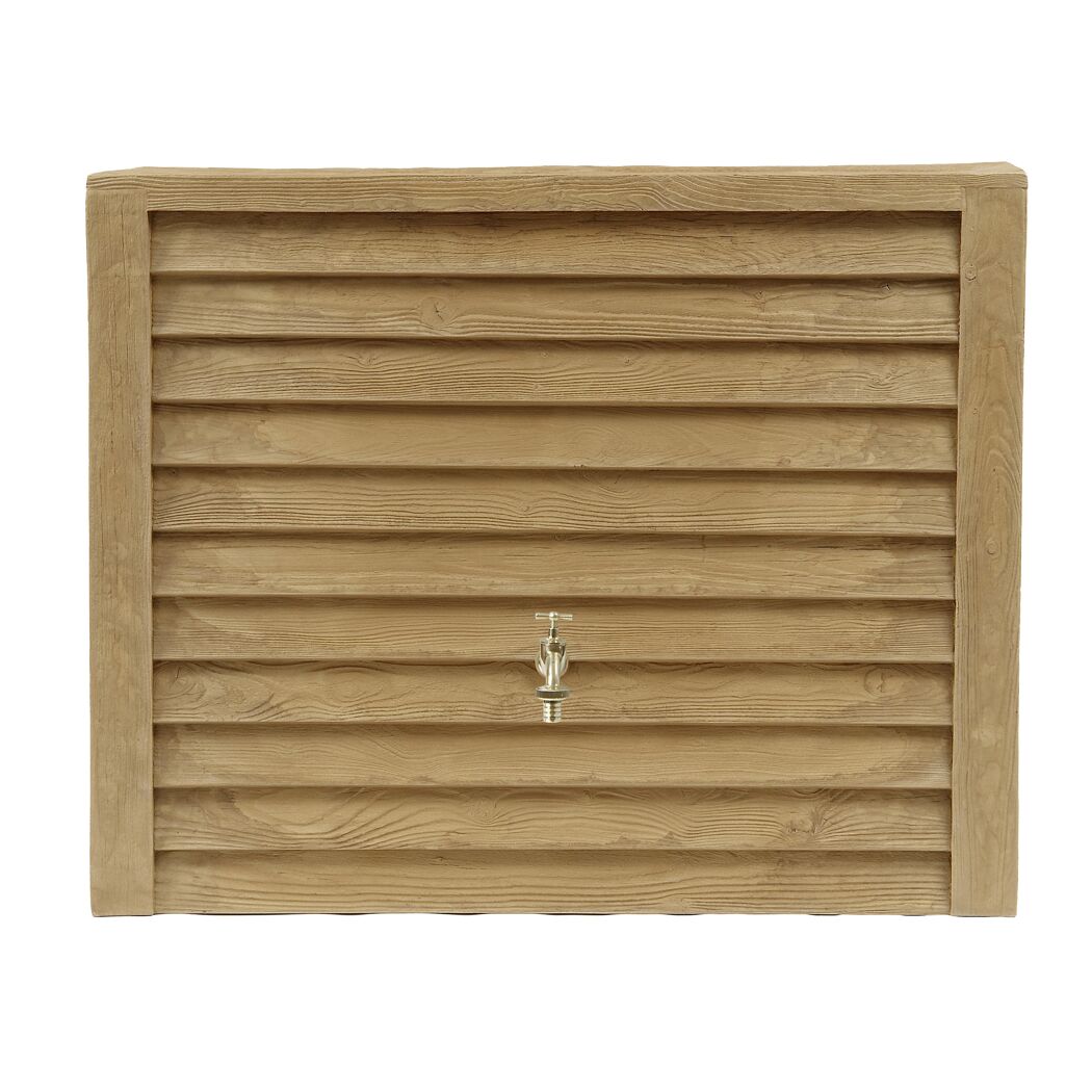 Wandtank Woody lightwood 350 Liter mit Wasserhahn