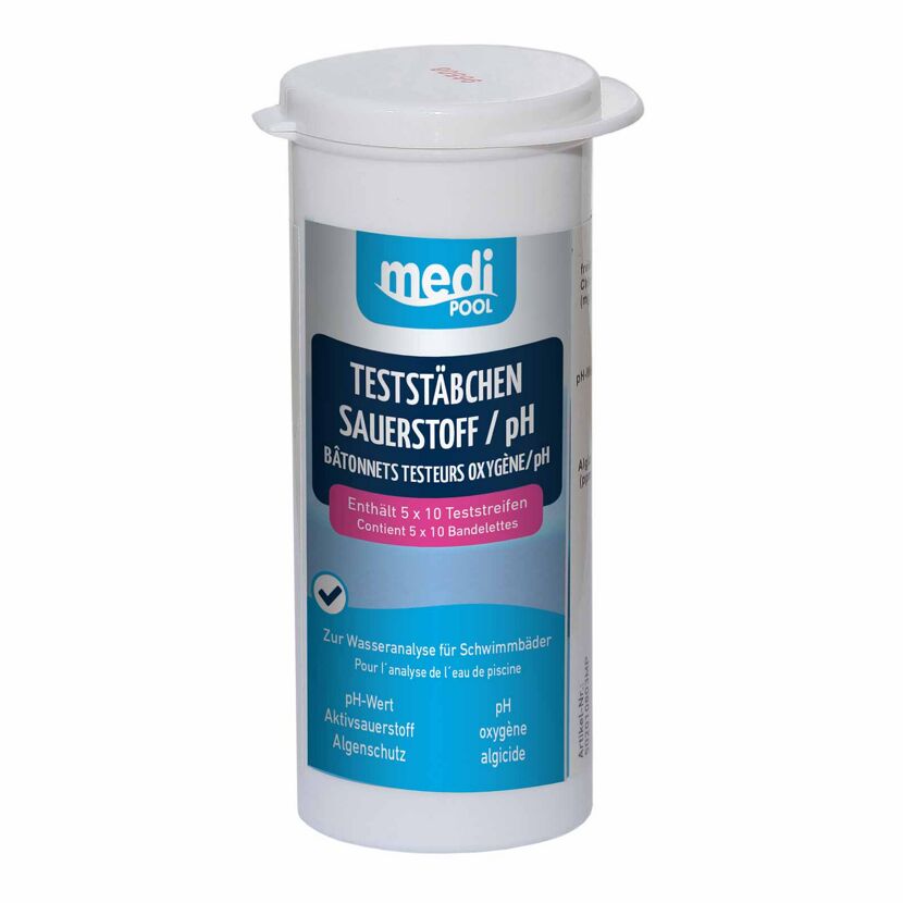 Medi Pool Teststäbchen Sauerstoff / pH