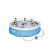 Mehrere Personen in einem Bestway Fast Set Pool