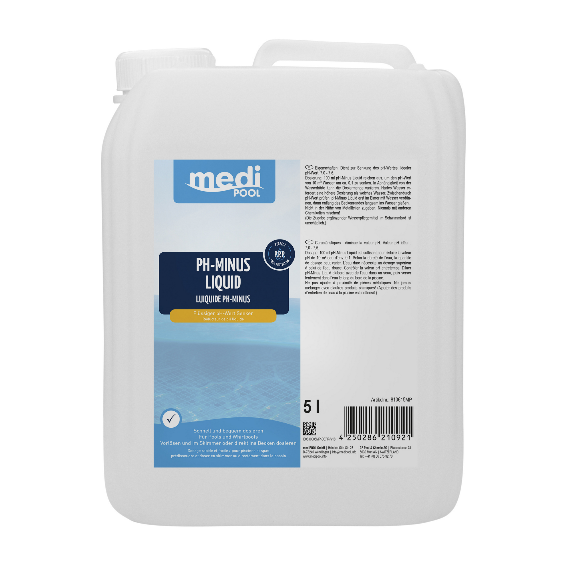 pH-Minus Liquid 5 Liter + product picture