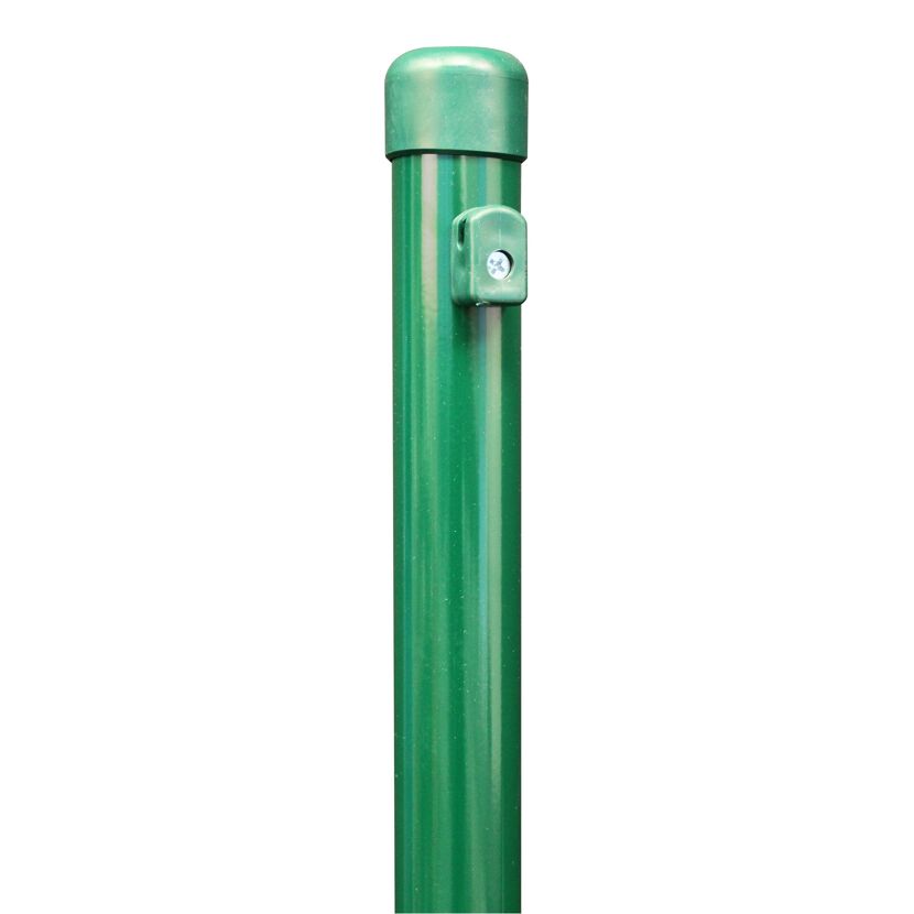 Grüner Zaunpfahl mit Spitze