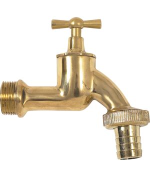 Auslaufhahn messingfarben 3/4" AG