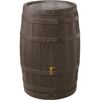Braunes Regenfass Vino mit Wasserhahn