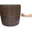 Braunes Regenfass Vino mit Wasserhahn