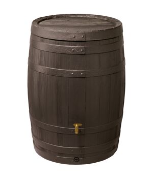Regentonne 'Vino' dunkelbraun 400 l mit Hahn