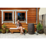 Regentonne 'Barrica' braun 420 l mit Hahn