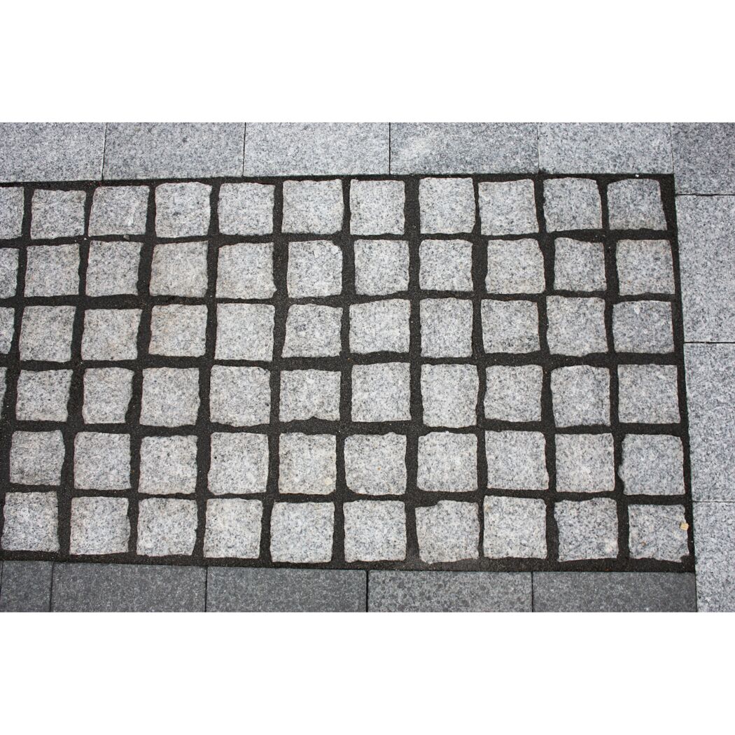 Graues Granitpflaster 9 x 9 x 6 cm