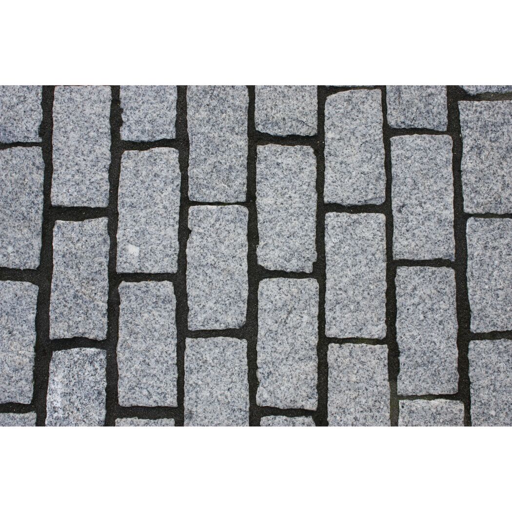 Graues Granitpflaster