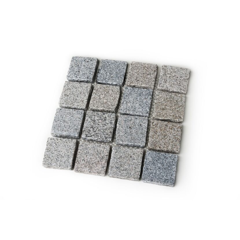 Granit Pflastersteine auf Matte