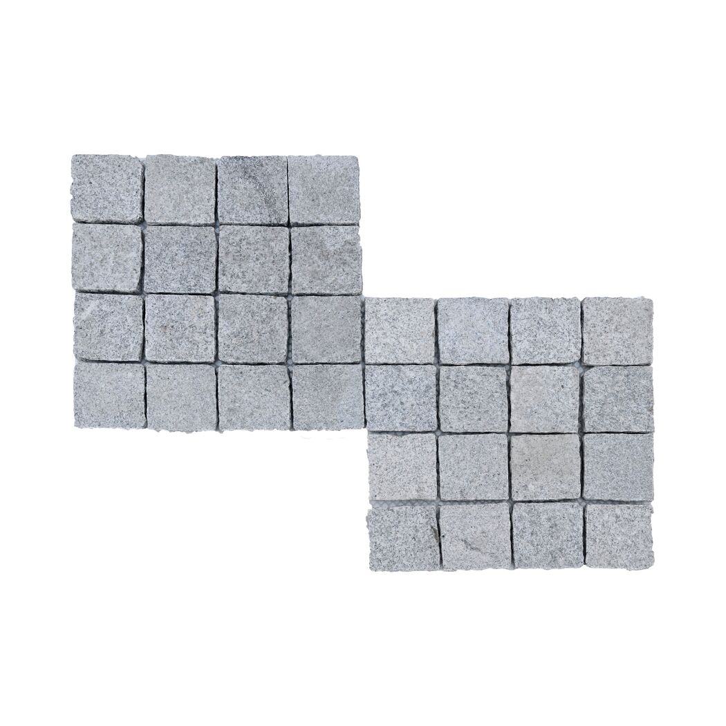 Granit Pflastersteine grau 40 x 40 x 2 cm