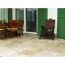 Terrasse mit Travertin Classic verlegt