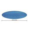 Blaue Solar-Poolabdeckung mit den Maßen 2,89 m.