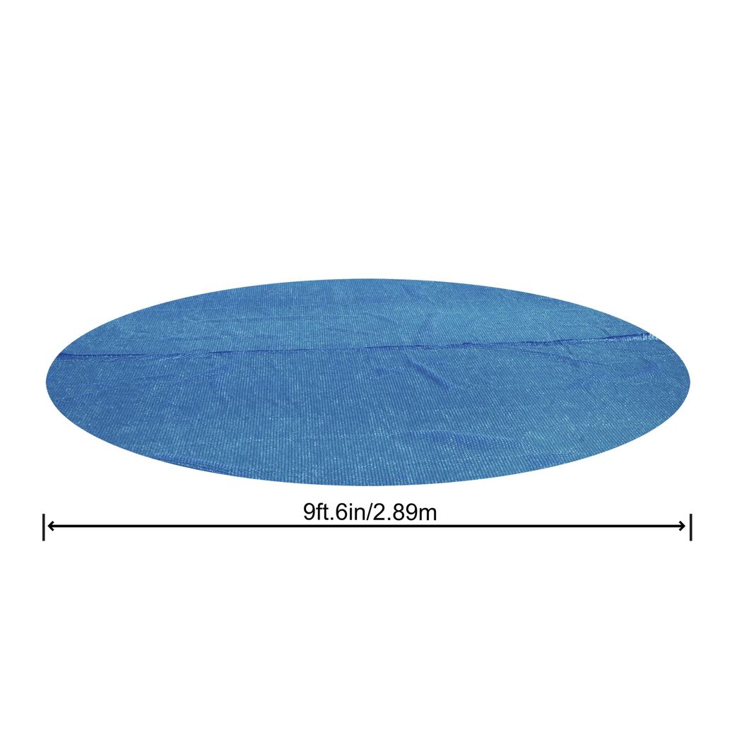 Blaue Solar-Poolabdeckung mit den Maßen 2,89 m.