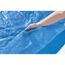 Blaue Solar-Pool-Abdeckung