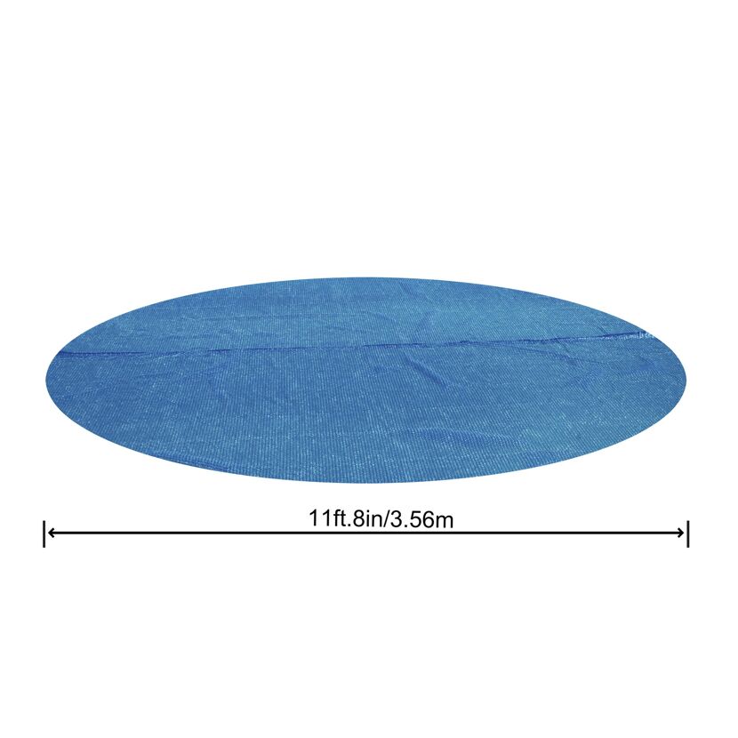 Blaue Solar-Pool-Abdeckung mit den Maßen 3,56 m.