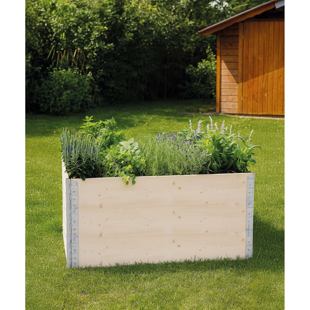 Hochbeet-Element 'Linda' natur 120 x 19 x 80 cm