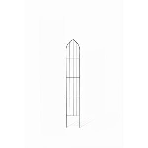 Zierspalier 'Gothic' schwarz 24 x 150 x 0,5 cm
