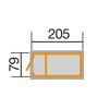 WEKA Profi Hochbeet 205 x 76 cm