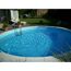Rundes Schwimmbecken mit blauer Innenfolie