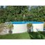 Achtformpool mit Leiter im Garten