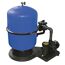 Blauer Sandfilter mit Pumpe für Pools