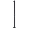 Schwarze Solardusche aus PVC mit 20 l Tank