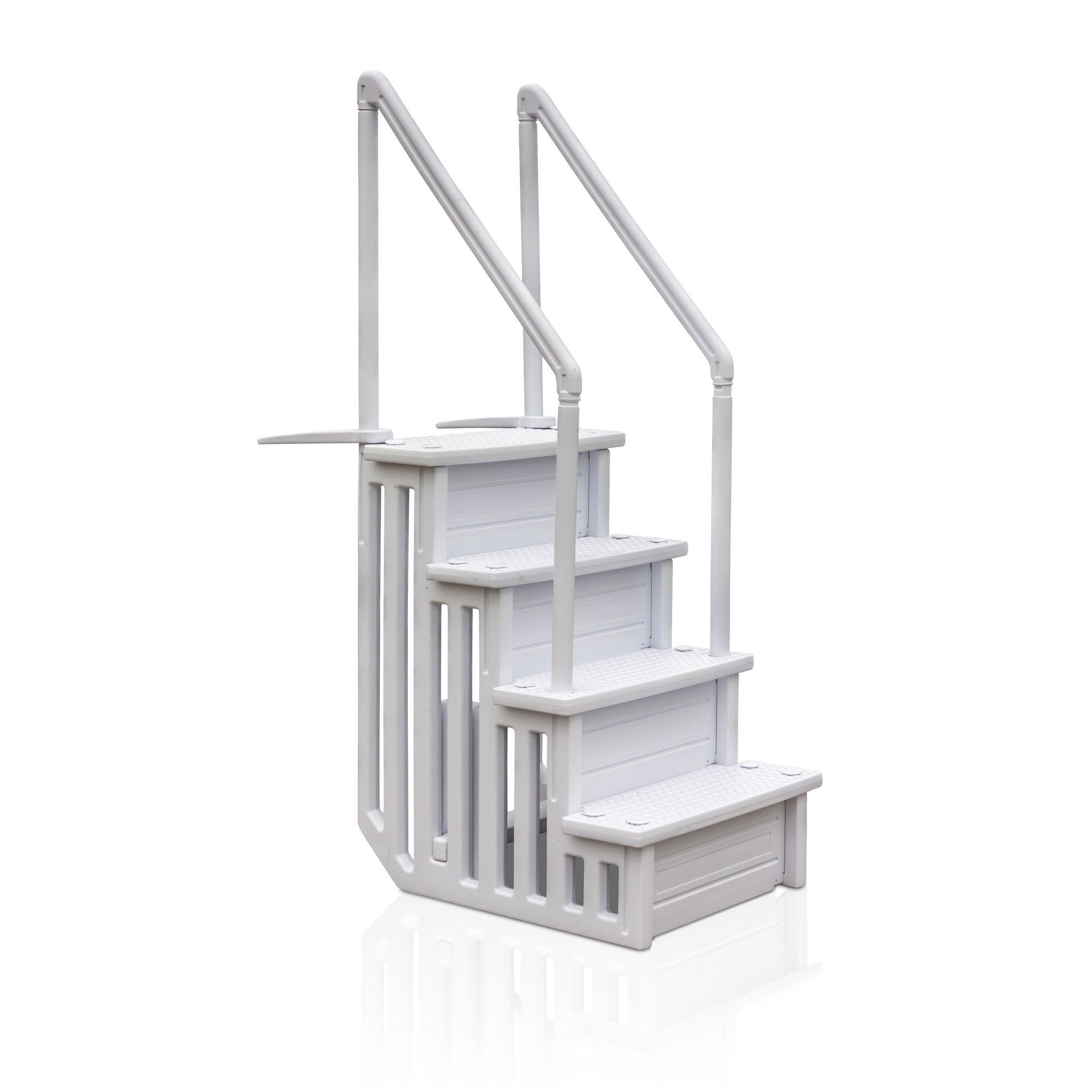 Pool-Leiter 4-stufig 80 x 92 x 206 cm für Einbaubecken + product picture