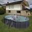 Stahlwandpool-Set 'Granada' 500 x 132 x 300 cm mit Sicherheitsleiter und Sandfilteranlage
