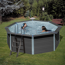 Composite Pool-Set 'Avantgarde' Ø 410 x 124 cm mit Sandfilter und Trittleiter