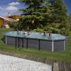Composite Pool-Set 'Avantgarde' 386 x 121 x 804 cm mit Sandfilter und Trittleiter
