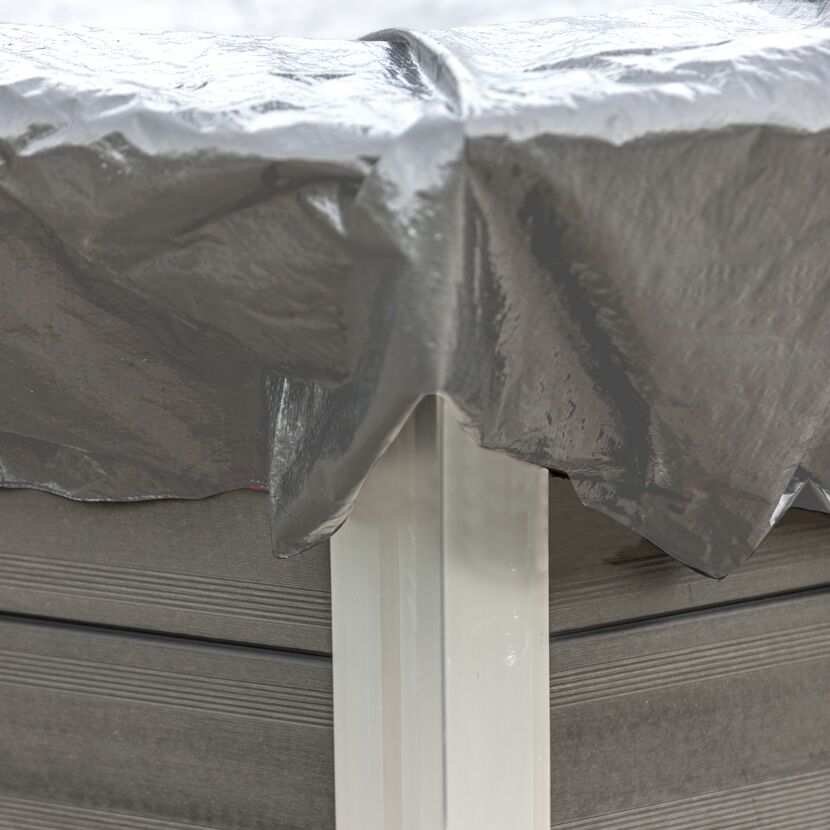 Winterabdeckplane für Pool 'KPCOV52' grau 408 x 548 cm