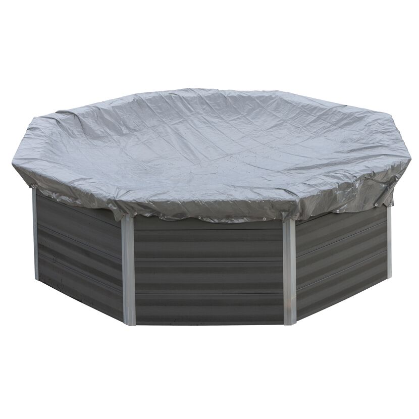 Winterabdeckplane für Pool 'KPCOV52' grau 408 x 548 cm