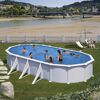 Stahlwandpool-Set 'Atlantis' 744 x 575 x 132 cm mit Sicherheitsleiter und Sandfilteranlage