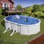 Stahlwandpool-Set 'Atlantis' 634 x 575 x 132 cm mit Sicherheitsleiter und Sandfilteranlage