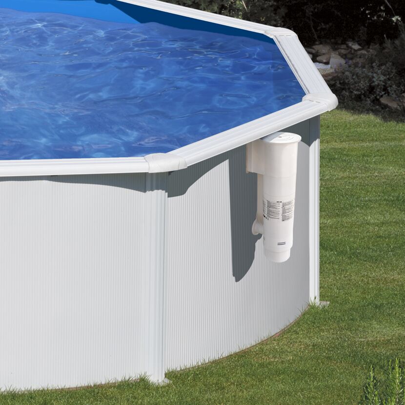 Stahlwandpool-Set 'Bora Bora' Ø 460 x 120 cm mit Sicherheitsleiter und Kartuschenfilter