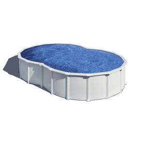Aufstellpool-Set 'Varadero' blau/weiß achteckig 500 x 340 x 122 cm
